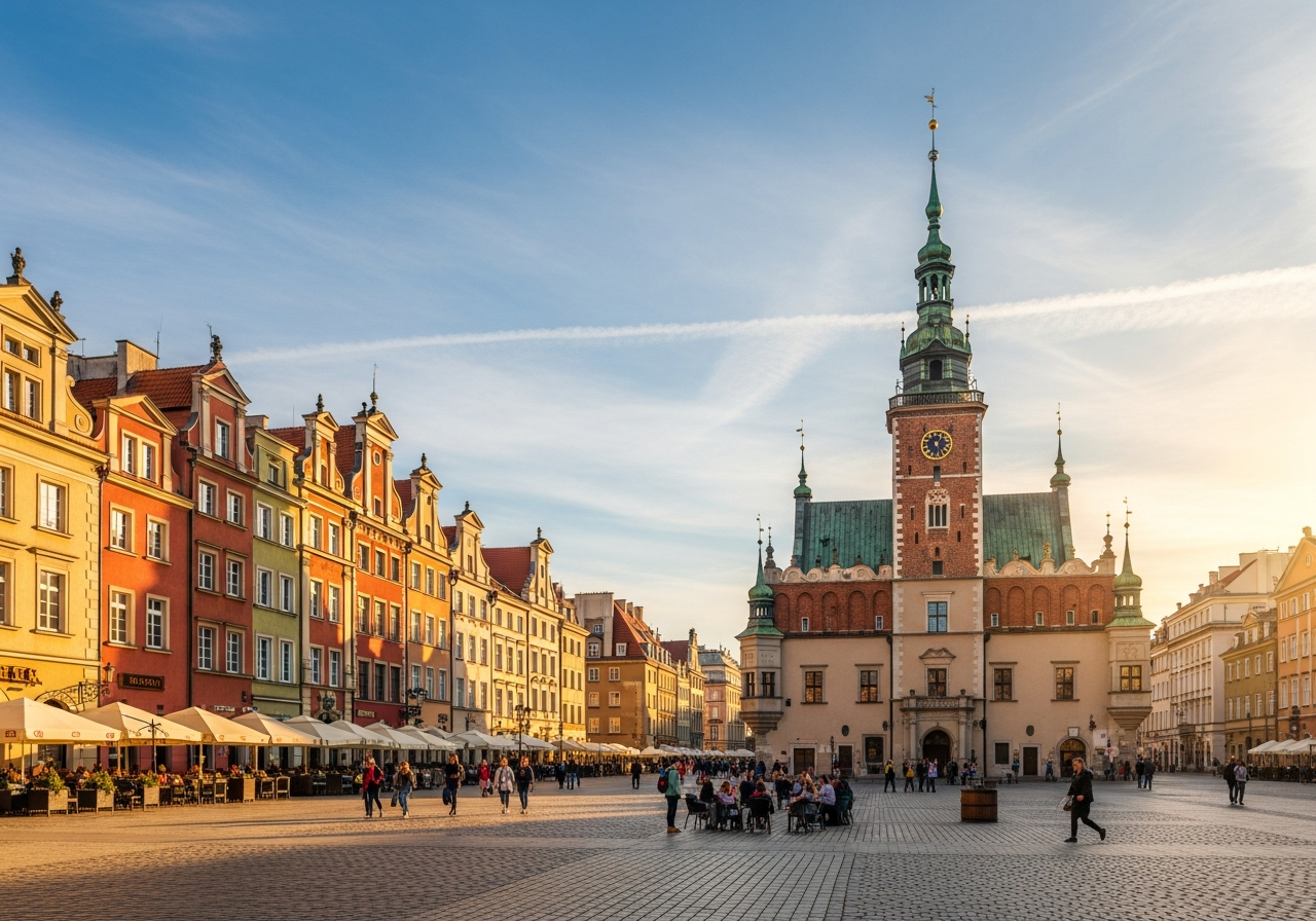 Старый рынок (Stary Rynek) — одна из красивейших площадей Польши