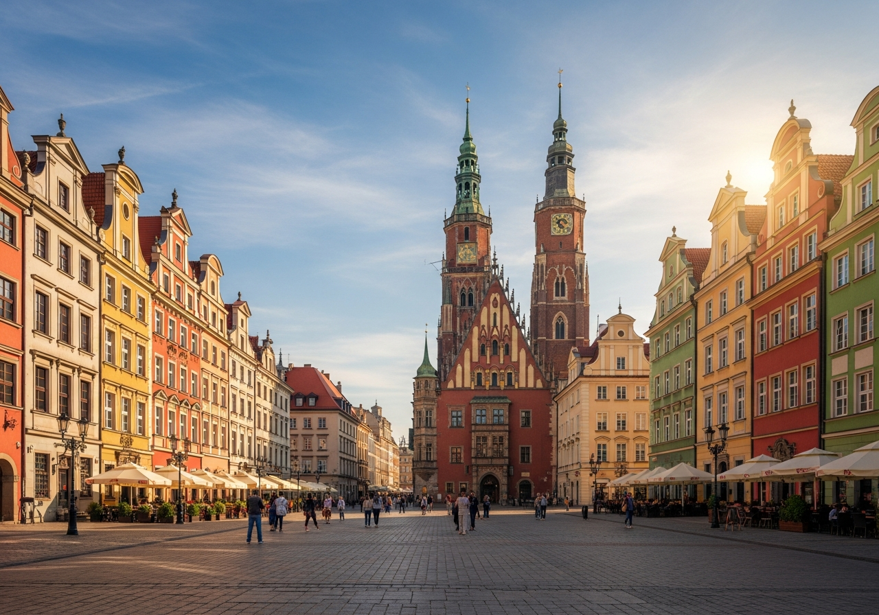 Рыночная площадь (Rynek) — одна из крупнейших в Европе
