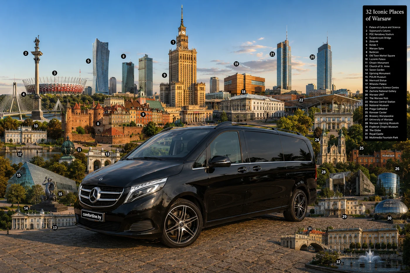 Mercedes V-Class — Премиум MPV ComfortLine, Мест: 7